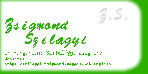 zsigmond szilagyi business card